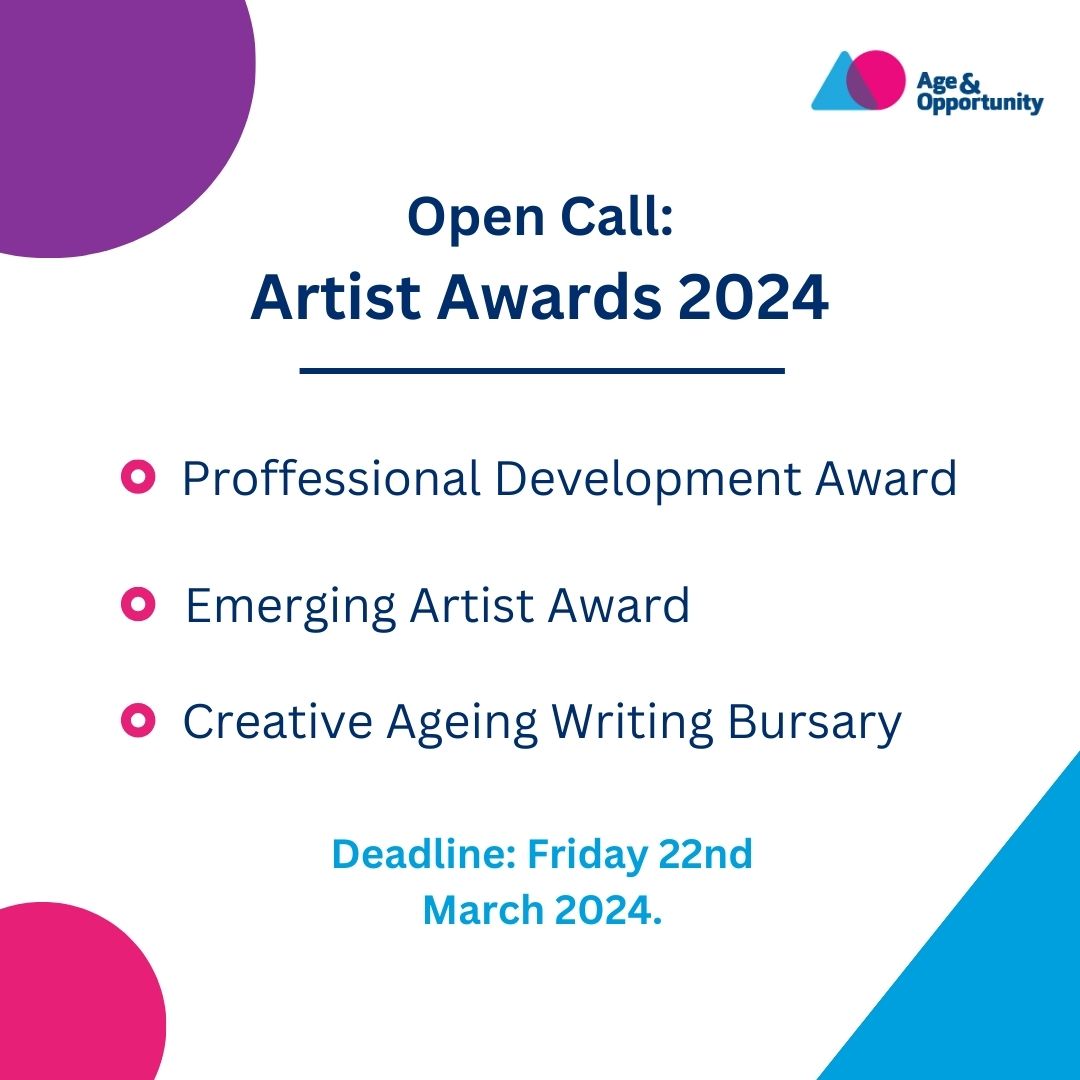 Age &amp; Opportunity Artist Awards 2024