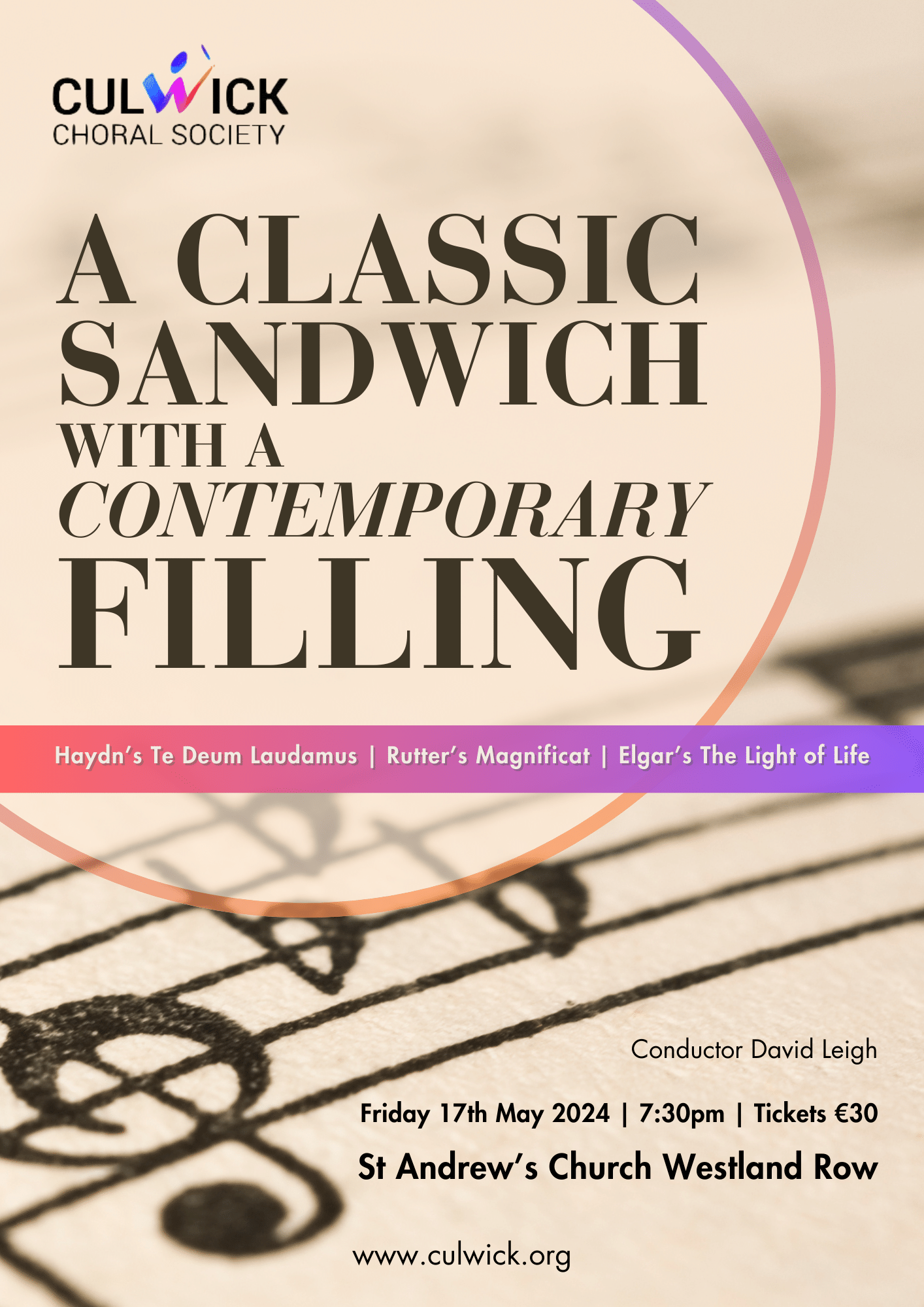 Culwick Choral Society: A Classic Sandwich with a Contemporary Filling