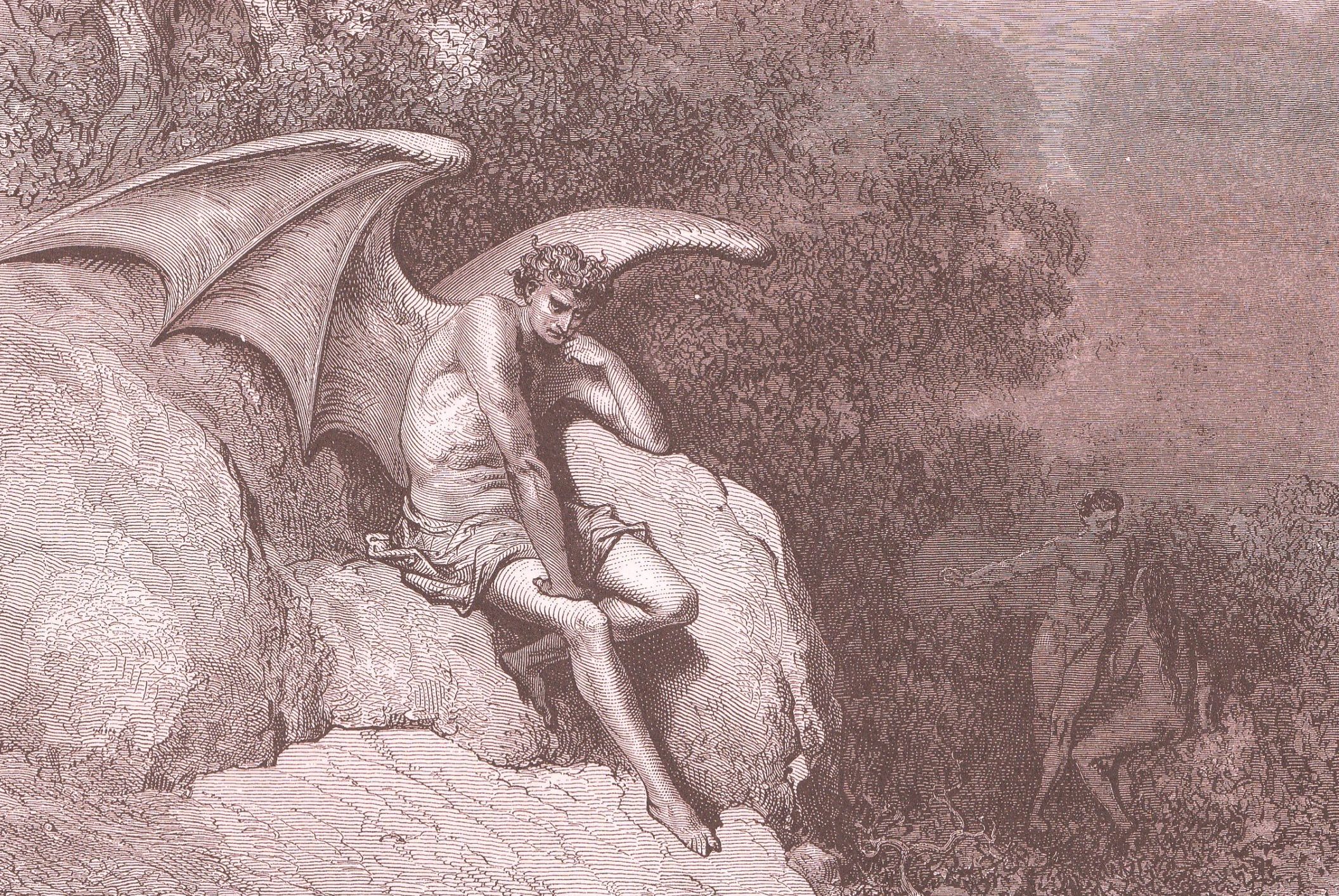 Paradise Lost: Satan is conquered by Doré