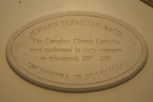 Orchestra of St Cecilia&#039;s Bach Performances Commemorated with Plaque