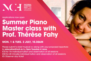 Summer Piano Master Classes with Thérèse Fahy
