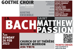 Goethe Choir presents St Matthew Passion by J. S. Bach