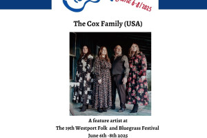 Westport Folk and Bluegrass Festival - &quot;Harmony Singing Workshop with The Cox Family&quot;