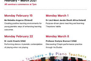 THE PROGRESSIVE PIANO TEACHER: INTERNATIONAL SEMINAR SERIES 2021