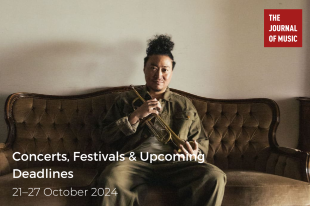 Concerts, Festivals &amp; Upcoming Deadlines (21–27 October 2024)