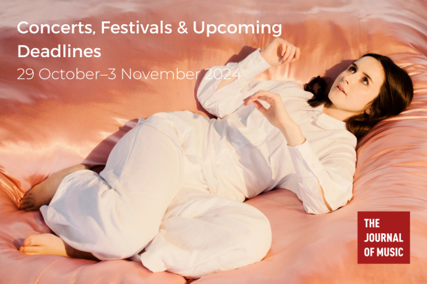Concerts, Festivals &amp; Upcoming Deadlines (29 October–3 November 2024)