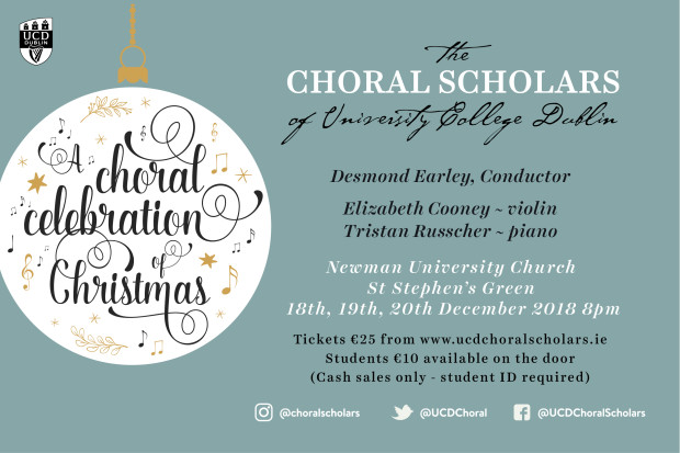 A Choral Celebration of Christmas 2018 (night 2) SOLD OUT