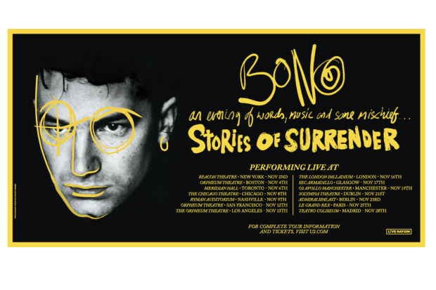 Bono – ‘Stories Of Surrender’ Book Tour