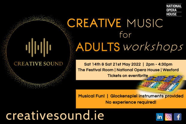 CREATIVE MUSIC FOR ADULTS WORKSHOP - 21ST MAY