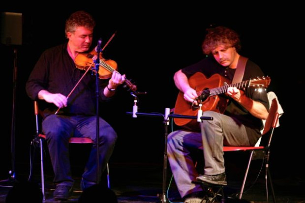 Gerry O&#039;Connor &amp; Gilles le Bigot -  Irish Fiddle, Breton Guitar,  With Sarah McQuaid