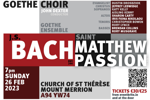 Goethe Choir presents St Matthew Passion by J. S. Bach