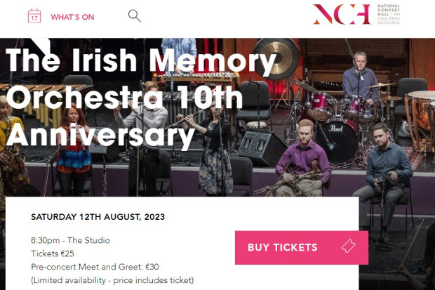 Irish Memory Orchestra 10th Anniversary Concert