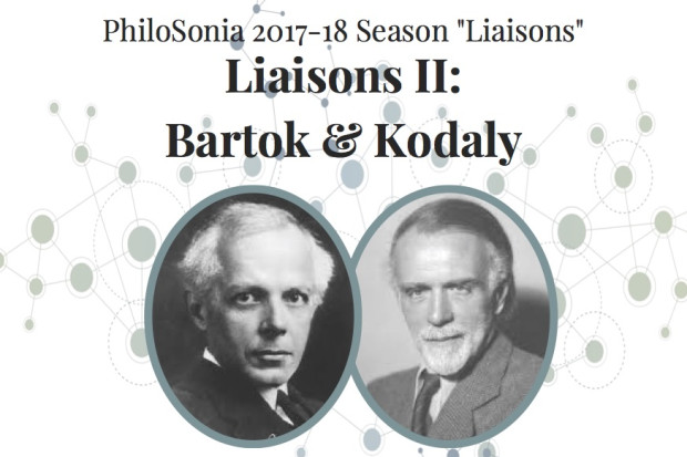 PhiloSonia presents “Liaisons II: Bartók &amp; Kodály”