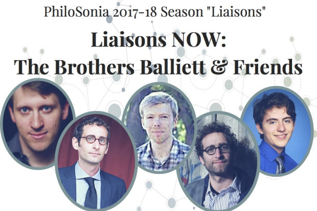 PhiloSonia presents “Liaisons NOW: The Brothers Balliett &amp; Friends”