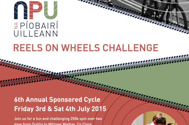 Join Na Píobairí Uilleann for the Reels on Wheels Challenge