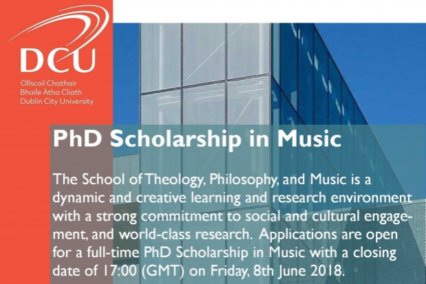 Fully Funded Phd in Music
