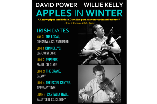 David Power (uilleann pipes) and Willie Kelly (fiddle) – Apples in Winter album tour