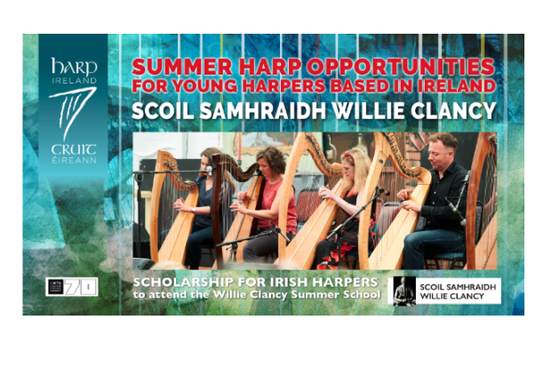 Scholarship for Irish Harpers to attend the Willie Clancy Summer School