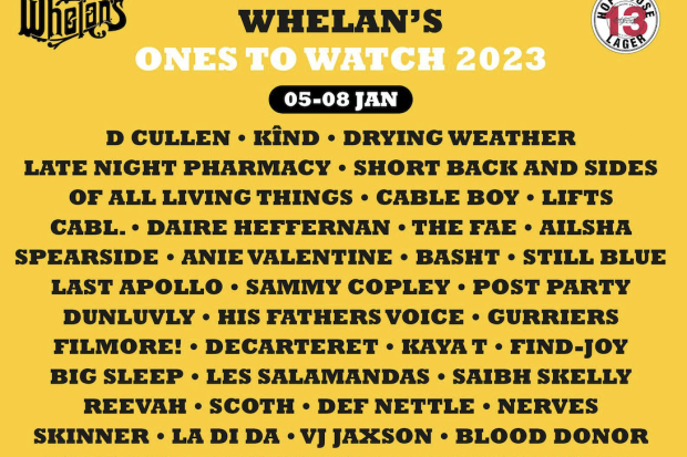 Whelan&#039;s Ones to Watch 2023