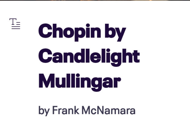 Frank McNamara: Chopin by Candlelight 